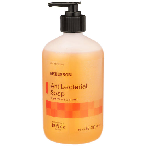 Antibacterial Soap Liquid Pump Bottle with Clean Scent 18 oz