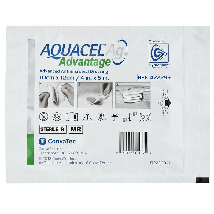 Aquacel Ag Silver 4x5 Dressings: Infection & Healing — Mountainside Medical