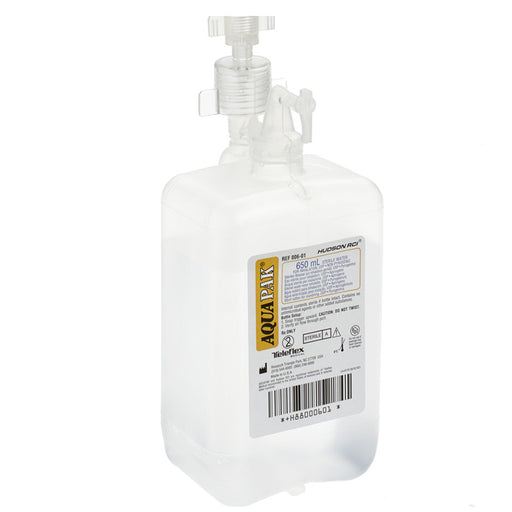 Aquapak Prefilled Sterile Water Humidifier Bottle with Adapter 650 mL