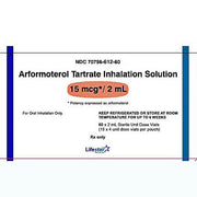 Arformoterol Tartrate Inhalation Solution vial, designed for long-term COPD management and enhanced respiratory function through bronchodilation.