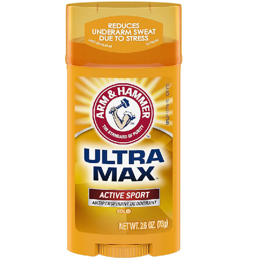 Buy Church & Dwight Arm & Hammer Ultramax Active Sport Antiperspirant Deodorant Solid 2.6 oz  online at Mountainside Medical Equipment