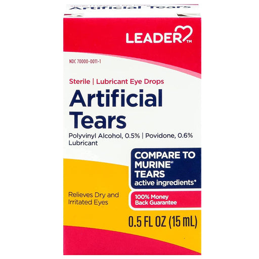 Artificial Tears Eye Drops 15 mL Relieves Dry, Irritated Eyes