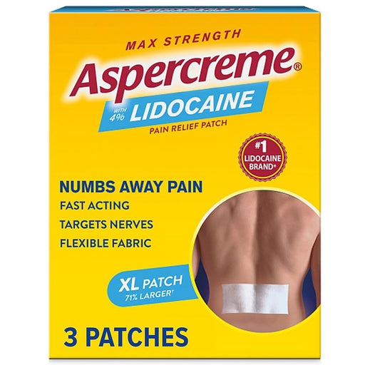 Aspercreme Creme with Lidocaine 4% XL Size, Maximum Strength 3/Box