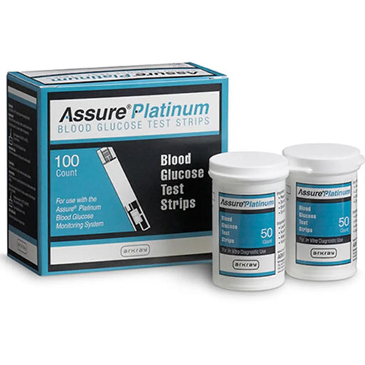 Assure Platinum Blood Glucose Test Strips 100 Count by McKesson 500100