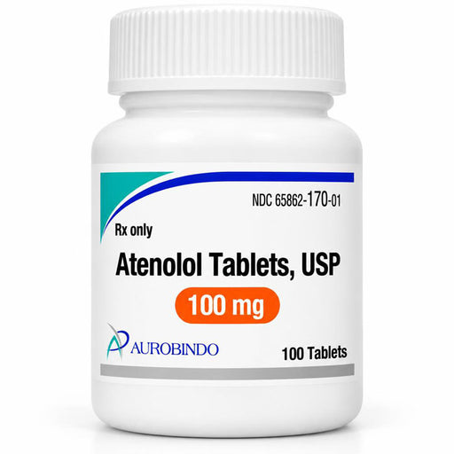 Atenolol Tablets 100 mg by Aurobindo 65862-0170-01