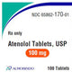 Atenolol Tablets 100 mg by Aurobindo Pharma 100 Count (RX)
