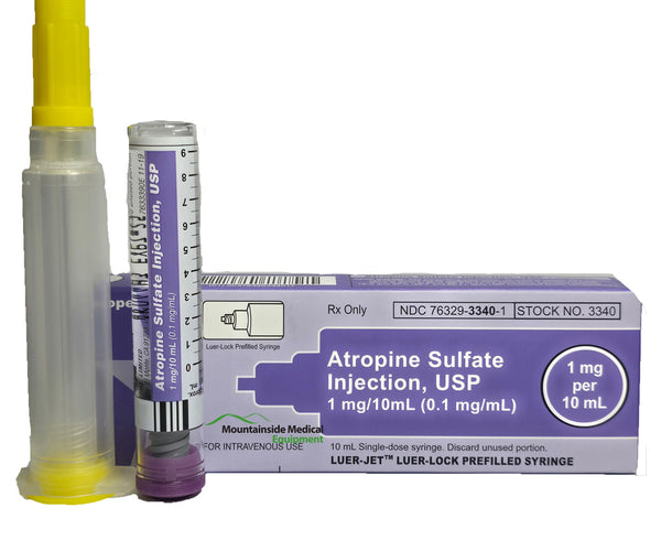 Atropine Sulfate Prefilled Syringe 0.1 mg/10 mL Luer-Jet — Mountainside ...