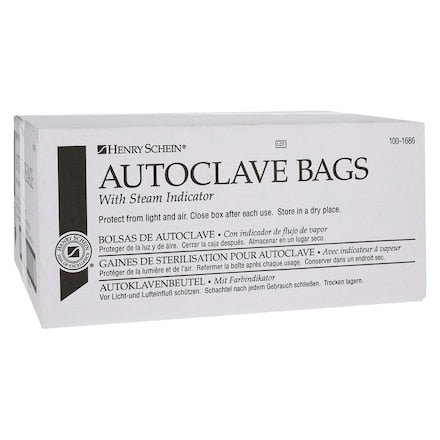 Box of Autoclave Bag Self Seal 10 inch x 2.5 inch.