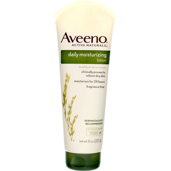 Aveeno Daily Moisturizing Lotion with Soothing Colloidal Oatmeal, Fragrance Free 8 oz