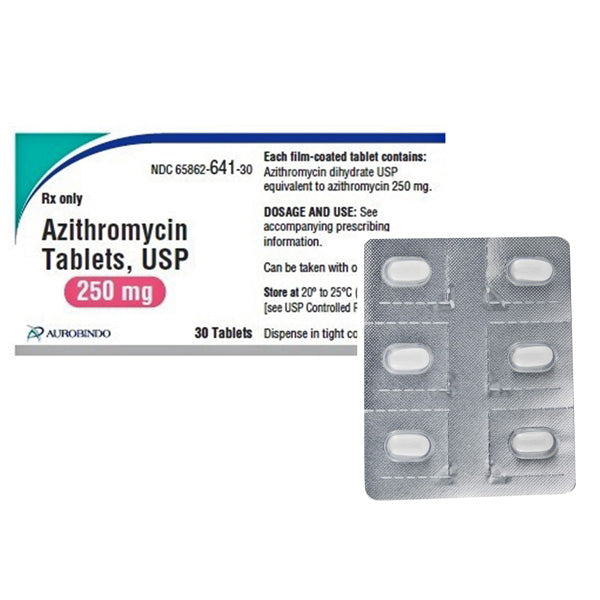 Azithromycin 250 mg Tablets: Infection and Respiratory Aid ...