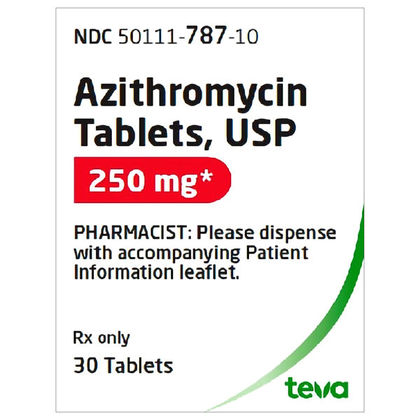 Azithromycin 787 Azithromycin 250 mg - Antibiotic Treatment by Teva — Mountainside Medical
