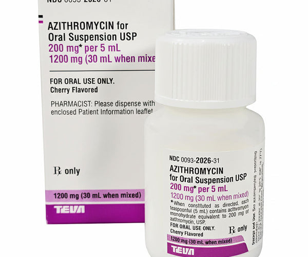 Azithromycin Oral Suspension Solution 200mg/ 5ml Teva Pharma ...