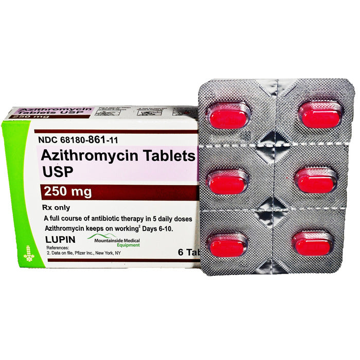 Azithromycin 250 mg: Bacterial Infection Antibiotic — Mountainside Medical