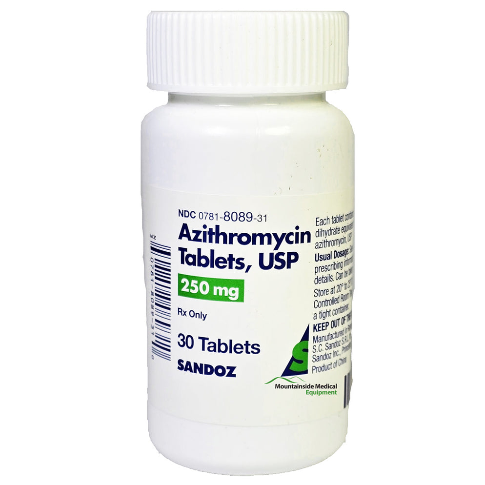 Azithromycin 250 mg Tablets 30 Count — Mountainside Medical