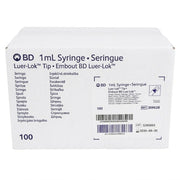 BD 1 mL Syringe with Luer-Lok Tip Without Safety 100/Box BD 309628