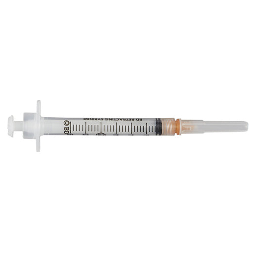 BD 25 gauge x 1" Integra Syringe 3 mL with Retracting PrecisionGlide Needle
