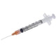 BD 25 gauge x 5/8" Integra Retracting Safety Syringe 3 mL, PrecisionGlide Needle, 100/box
