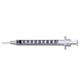 BD Microfine Insulin Syringe 27 Gauge x 5/8 Inch,  1 mL, 100/Box