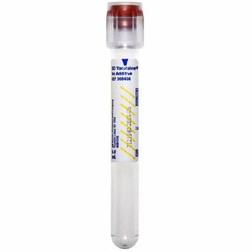 BD Vacutainer No Additive (Z) Plus 6 mL Blood Collection Tubes 13mm x 100mm