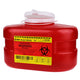 BD 3.3 Quart Sharps Collector, Red color with Funnel Top