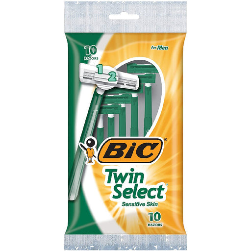BIC Corporation BIC Twin Select Sensitive Skin Disposable Razors 10 Pack | Buy at Mountainside Medical Equipment 1-888-687-4334