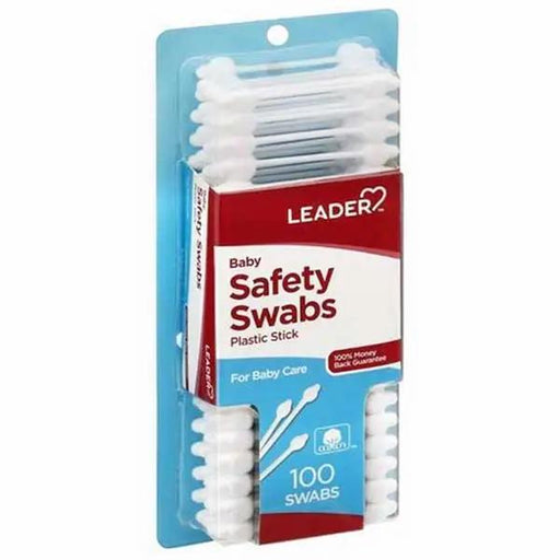 Baby Cotton Safety Swabs Doubled Tipped by Leader Brand 
