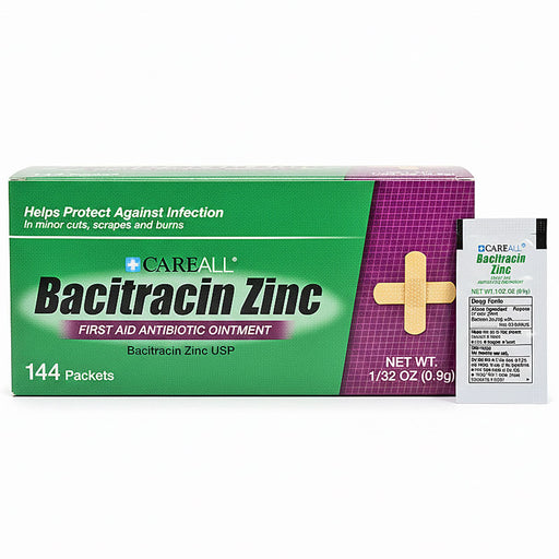 Bacitracin with Zinc Ointment Packets 144 per box