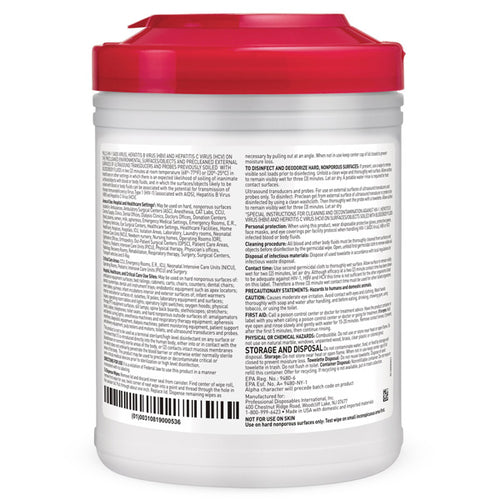 Sani-Cloth Plus Germicidal Disposable Wipes 6" x 6.75" for effective cleaning, hygiene, and infection control.