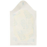 Close-up of Tegaderm Film dressing 2x2: transparent, breathable layer offering secure wound care and optimal skin protection.