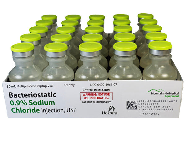 bac water vs sodium chloride Mountainside Medical