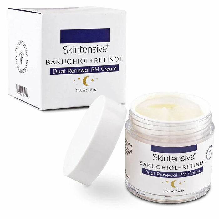 Bakuchiol + Retinol Facial Moisturizer. Cream jar with Box.