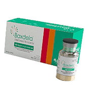 Image of Baxdela Delafloxacin 300 mg Powder Vial designed for treating complex skin and respiratory infections with broad-spectrum efficacy.