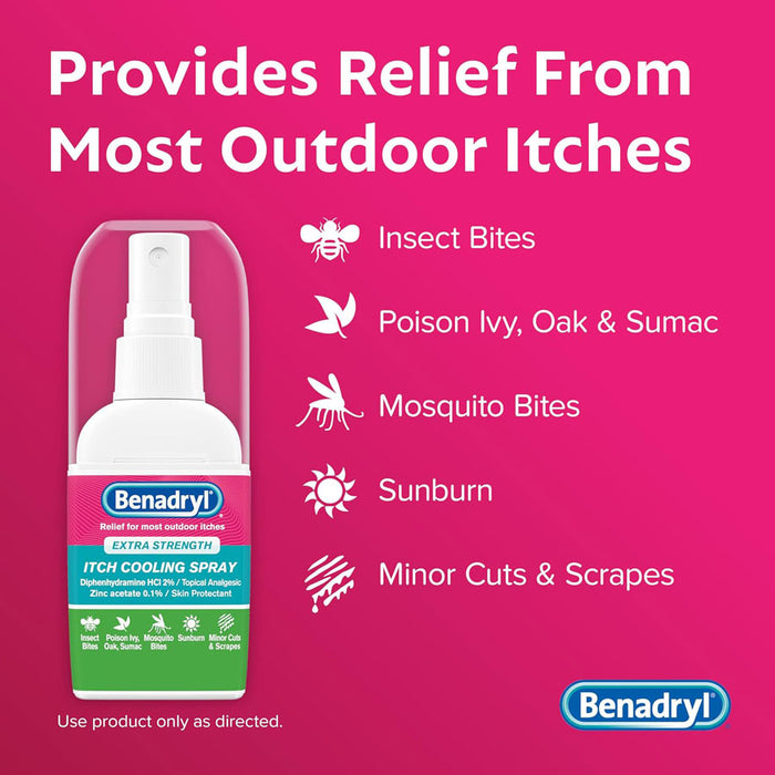 Benefits of Benadryl Extra Strength Itch Relief & Cooling Spray