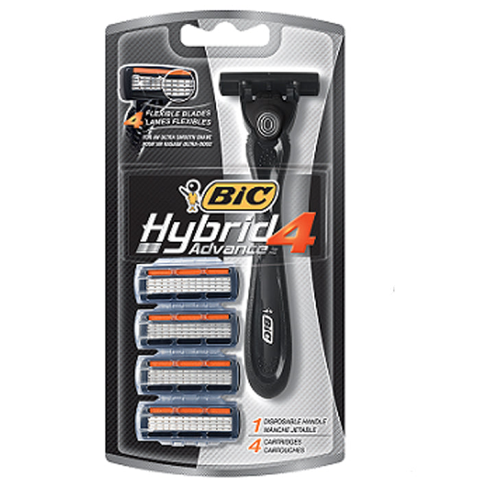 BIC Corporation Bic Hybrid 4 Advanced Disposable Razors 4 Pack | Buy at Mountainside Medical Equipment 1-888-687-4334