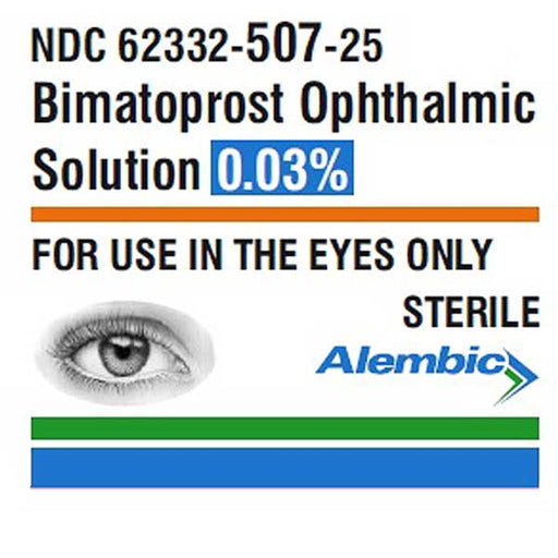 Bimatoprost Ophthalmic Eye Drop Solution 0.03% 2.5 mL Drops
