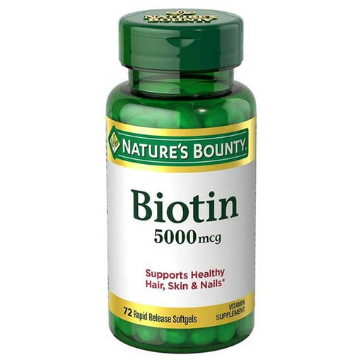 Biotin 5000 mcg Rapid Release Softgels by Nature's Bounty
