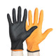 Black-Fire Nitrile Gloves, Black and Orange with Breach Detection, Fentanyl Resistance, Powder Free