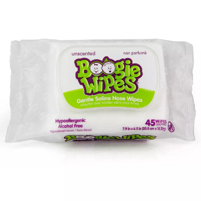Eleeo Brands Boogie Wipes Simply Saline Baby Wipes Unscented 45 Count | Mountainside Medical Equipment 1-888-687-4334 to Buy