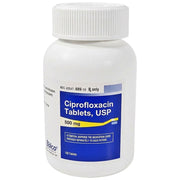 Bottle of Ciprofloxacin Tablets USP 500 mg by Solco