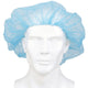 Bouffant Cap with Elastic Closure, Blue Disposable