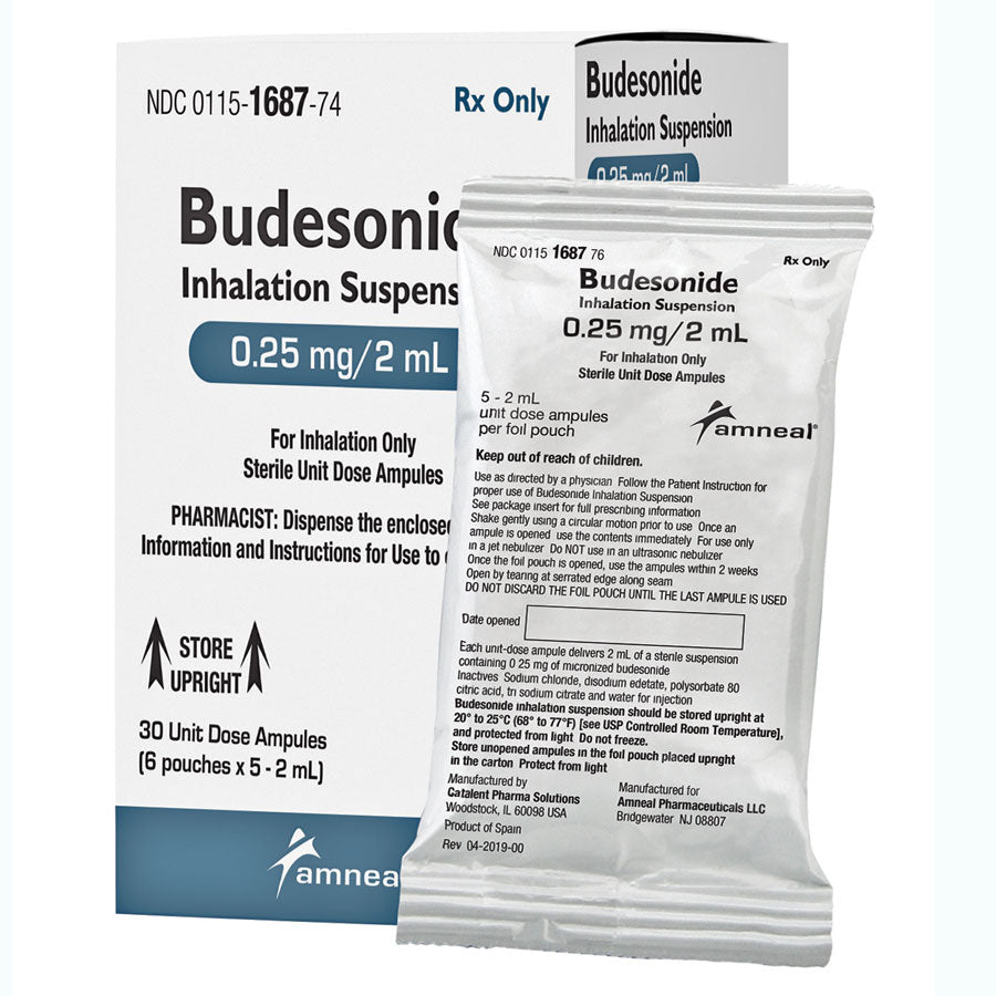 Budesonide Inhalation Suspension 0.25 mg/2 mL Single Unit-Dose Vials, 30/Box