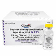Bupivacaine Injection 0.25% Single Dose Vials 30mL