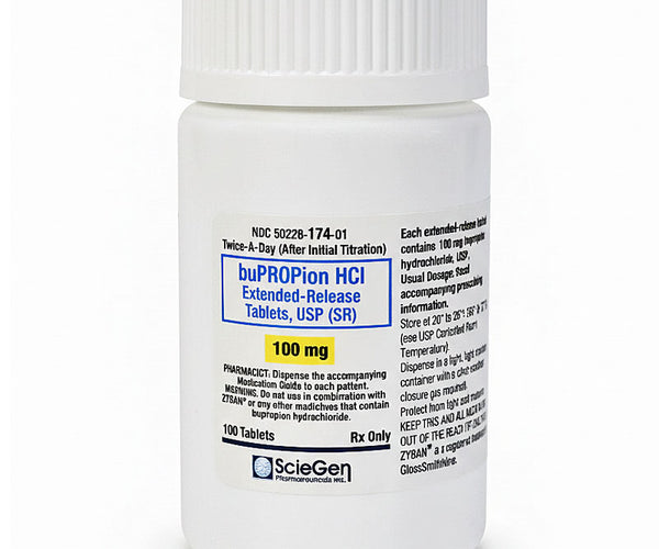 Bupropion SR Hydrochloride 100mg Extended-Release Tablets ScieGen —  Mountainside Medical