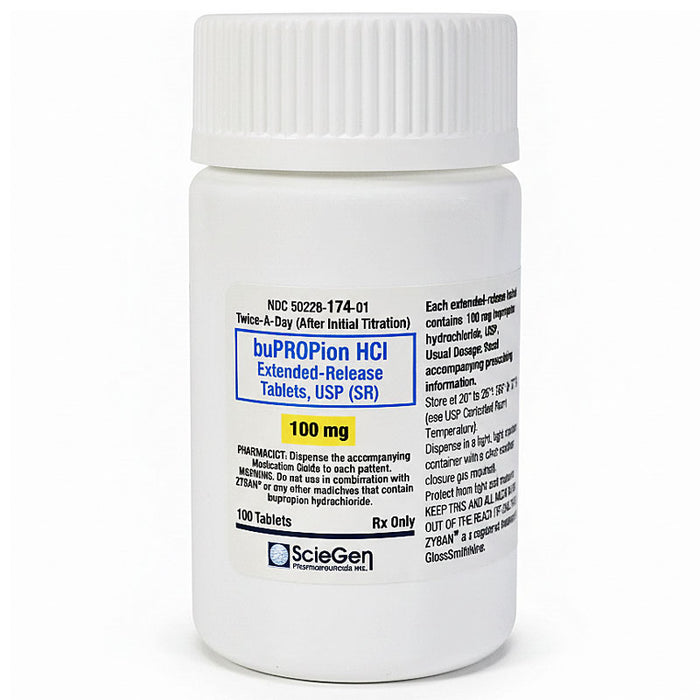 Bupropion Hydrochloride 100 mg by ScieGen Pharmaceuticals. NDC #50228-0174-01