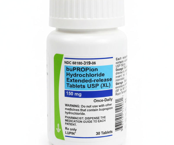 Bupropion Hydrochloride 150 mg Extended-Release Tablets USP (XL) 30 Count  (RX)