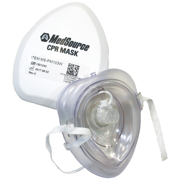 CPR Pocket Mask with Oxygen Port — Mountainside Medical