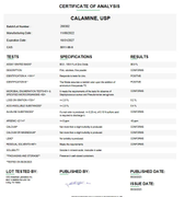 Calamine API Powder USP For Custom Compounding 500 g 1 Kg