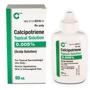 Calcipotriol Topical Scalp Solution 0.005%, 60 mL Bottle 