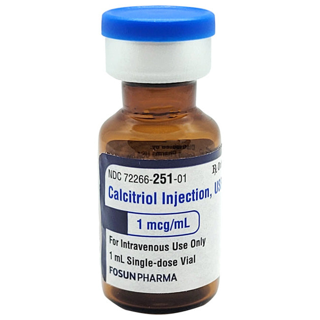 Calcitriol for Injection 1 mcg/mL Single-Dose Vials 1 mL — Mountainside ...