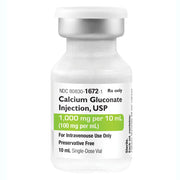 Calcium Gluconate Injection 1000 mg per 10 mL by Amneal Pharma